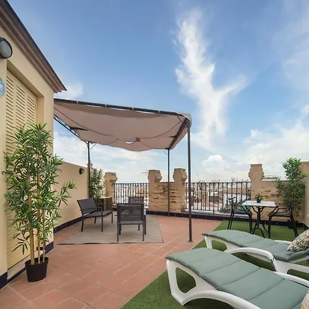 Ferienwohnung Exclusive Triplex With Private Terrace Sevilla Exterior foto